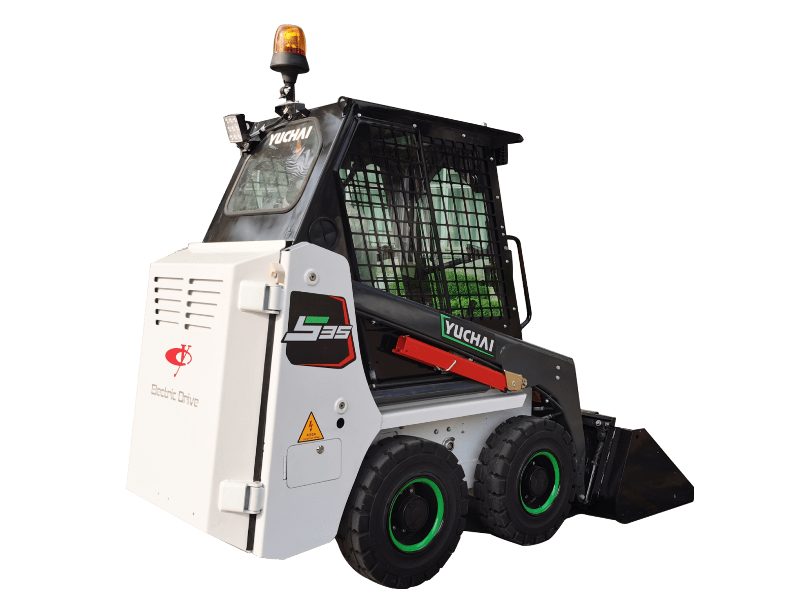 Yuchai Americas S35 Electric Skid Steer – Compact and Eco-Friendly