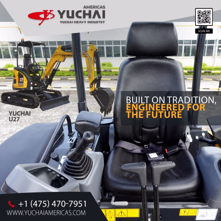 The Yuchai U27 Excavator combines advanced engineering with operator-focused design