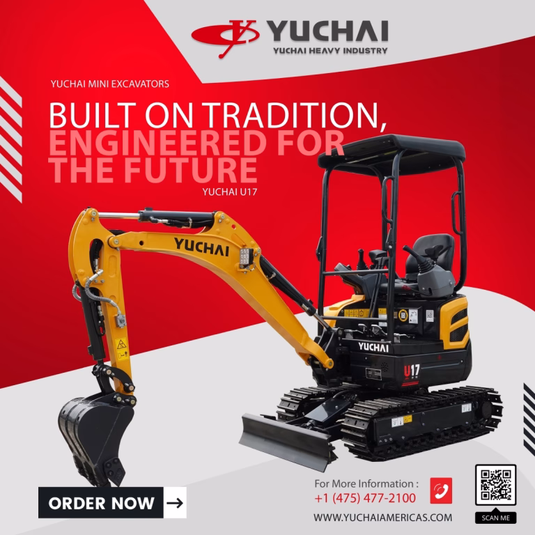 Compact Power Yuchai U17 Excavator